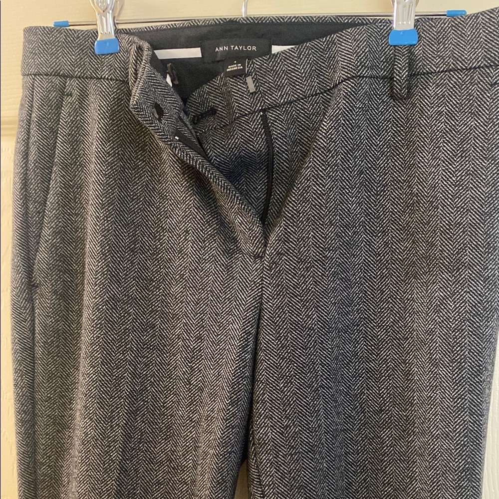 Ann Taylor Gray Dress Pants Tailored Classic
